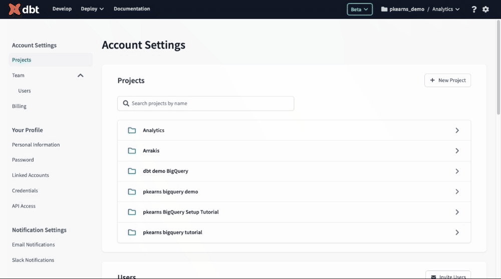 Deleting a user Deleting a user